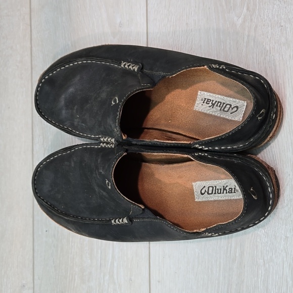 Olukai Mens Moloa Leather Loafer Slip on shoes sz 10.5 - Picture 8 of 14